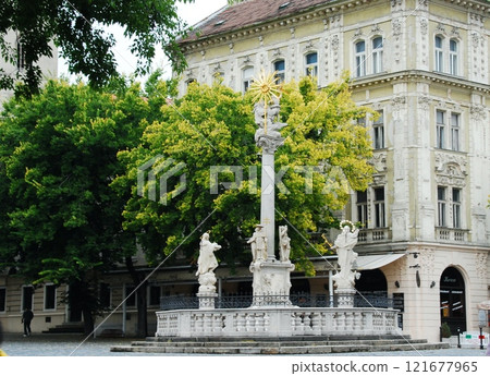 Slovak Republic, capital city Bratislava, Plague Column, Holy Trinity Monument Slovak Republic, capital city Bratislava, Plague Column, Holy Trinity Monument 121677965