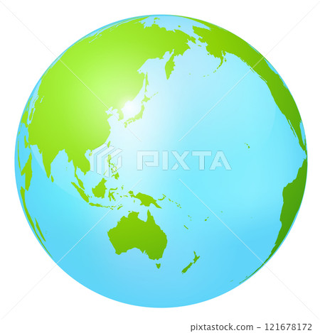 Map Earth Nature Circle Icon Map Earth Nature Circle Icon 121678172
