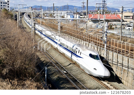The speeding Shinkansen N700A 121678203
