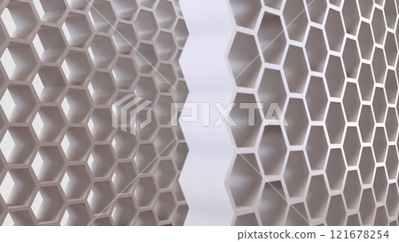 The White bee hive for abstract or Background concept 3d rendering. The White bee hive for abstract or Background concept 3d rendering. 121678254