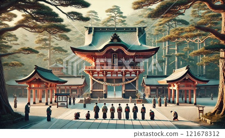 婚禮聖地：風景雄偉的出雲大社（島根郡） 121678312