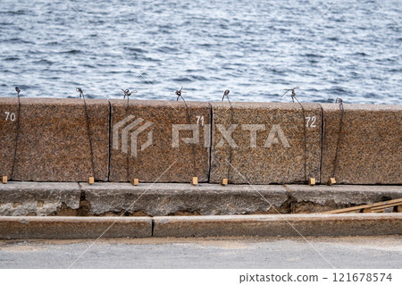 River embankment maintenance, replace and reinforce bank, leveling and repair. City waterfront care 121678574