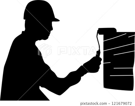 Exterior wall painting 121679072