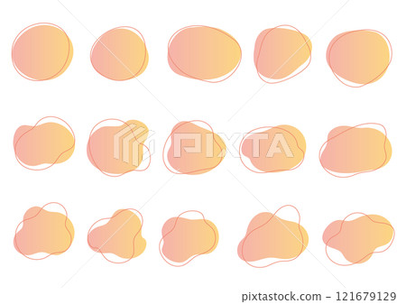 A set of fluid shapes in various shapes 121679129