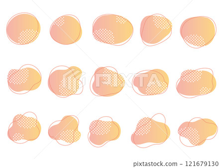 各種形狀的流體形狀集 各種形狀的流體形狀集 121679130