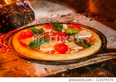Mix pizza Italian delicious food mixture pizza Mix pizza Italian delicious food mixture pizza 121679378
