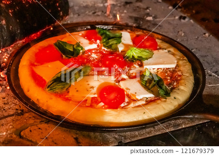 Mix pizza Italian delicious food mixture pizza Mix pizza Italian delicious food mixture pizza 121679379