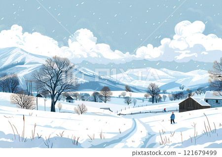 信州二號的冬季景色 信州二號的冬季景色 121679499