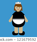 maid, woman, vector 121679592