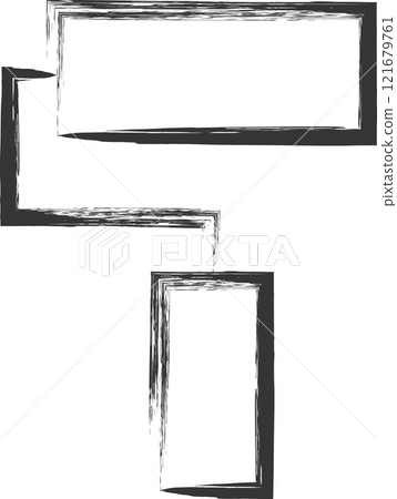 Single brush-drawn illustration of everyday items: Roller Single brush-drawn illustration of everyday items: Roller 121679761