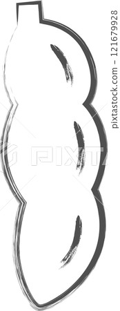 蔬菜畫筆單品插畫毛豆 121679928