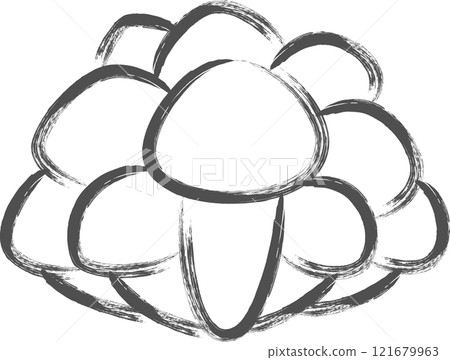 蘑菇畫筆單圖 Bunashimeji 121679963