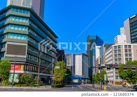 東京都港區赤坂的城市景觀(赤坂一丁目十字路口附近) 東京都港區赤坂的城市景觀(赤坂一丁目十字路口附近) 121680374