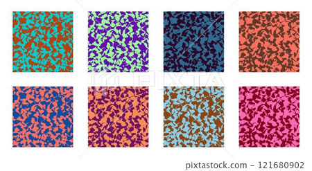 Colored camouflage pattern 121680902