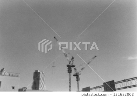 單色城市建設工地 121682008