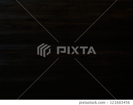 Background image of dark brown boards with grain arranged horizontally Background image of dark brown boards with grain arranged horizontally 121683456
