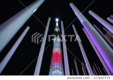 Night view of Tokyo Sky Tree 121683735