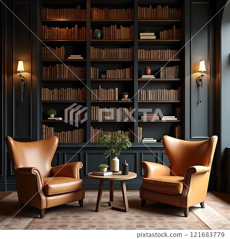 A relaxed conversation room 121683779