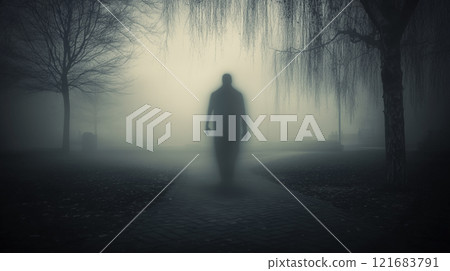 霧中詭異的影子 121683791