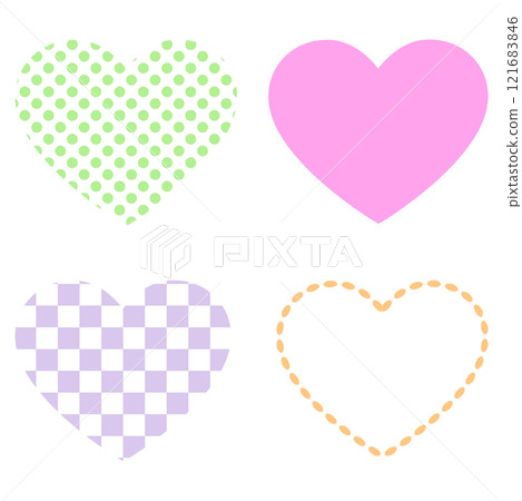 情人節心粉色可愛圖標 情人節心粉色可愛圖標 121683846