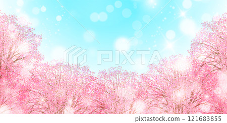 日本模式櫻花春天背景 121683855