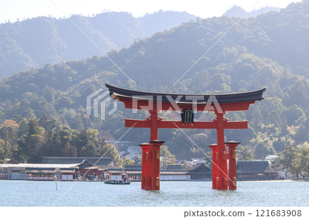 Itsukushima Shrine, large torii gate, photographed on January 1, 2025 Itsukushima Shrine, large torii gate, photographed on January 1, 2025 121683908