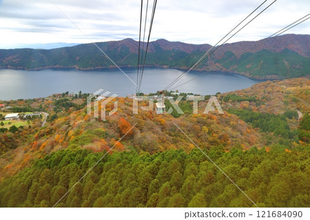 搭乘索道前往駒嶽山頂,觀賞紅葉。 搭乘索道前往駒嶽山頂,觀賞紅葉。 121684090