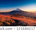 Mount Fuji at sunrise 121684217