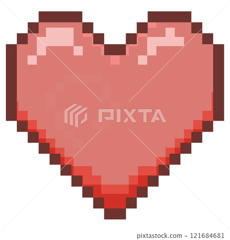 Red dot heart symbol Red dot heart symbol 121684681