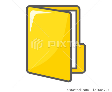 Vector illustration of folder Document file icon 121684795