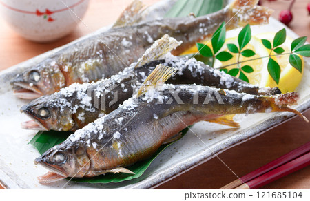 鹽烤野生香魚（和歌山縣小座川的天然香魚）鄉土料理 121685104