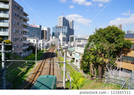 Ikegami Line and Osaki scenery Ikegami Line and Osaki scenery 121685511