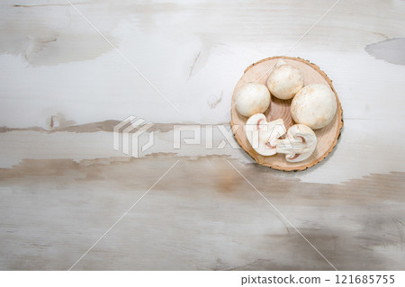 Food background with assortment of fresh organic vegetables 121685755