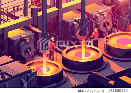 在鑄造廠工作的人4 在鑄造廠工作的人4 121686384