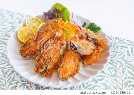 deep-fried horse mackerel deep-fried horse mackerel 121686691