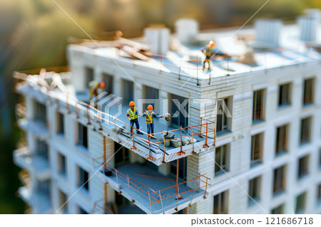 Waterproofing and repair work on a building 121686718