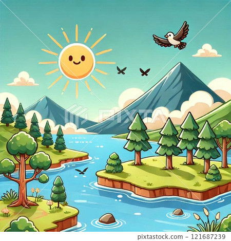 Spectacular natural scenery Spectacular natural scenery 121687239