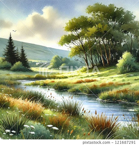 Spectacular natural scenery 121687291