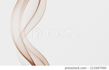 Abstract wave flow on white background. 121687400