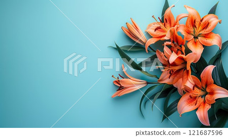 百合花背景素材11 百合花背景素材11 121687596