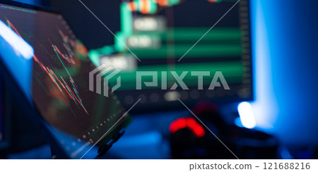 Candle stick graph chart of stock market investment trading.Market Analyze. Candle stick graph chart of stock market investment trading.Market Analyze. 121688216