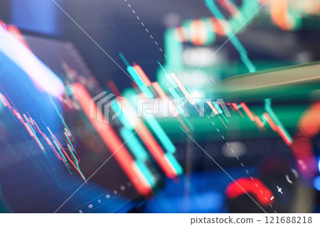 Candle stick graph chart of stock market investment trading.Market Analyze. Candle stick graph chart of stock market investment trading.Market Analyze. 121688218