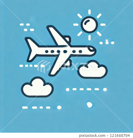 Illustration of an airplane 121688704