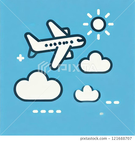Illustration of an airplane 121688707