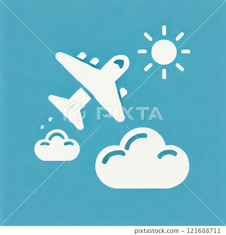 一架飛機的插圖 121688711