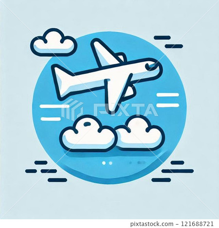 Illustration of an airplane 121688721