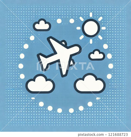 一架飛機的插圖 121688723