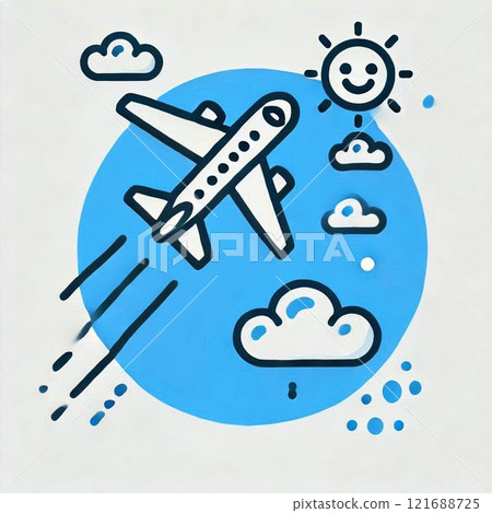 Illustration of an airplane 121688725