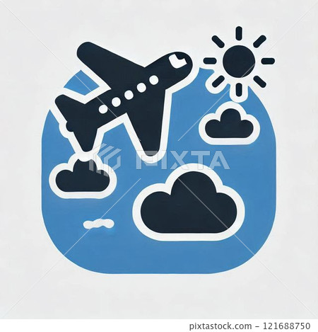 一架飛機的插圖 121688750