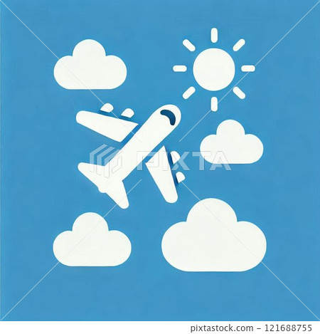 Illustration of an airplane 121688755